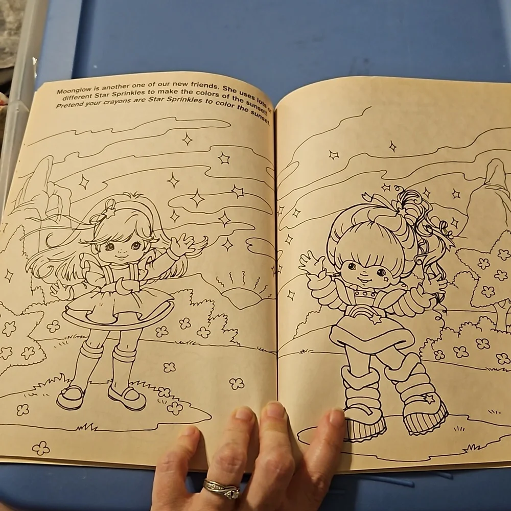 Vintage Never used rainbow Brite coloring book - Picture 4 of 5